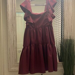 Entro dress - purple tiered